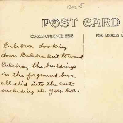 Looking Down Culebra Cut Toward Culebra: © Key West Art & Historical Society