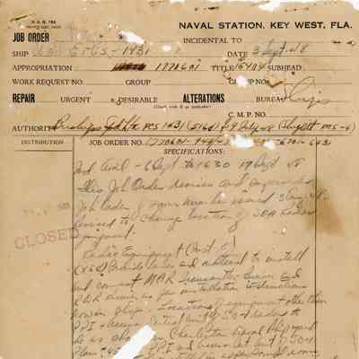 USS EPCS-1431 Job Order