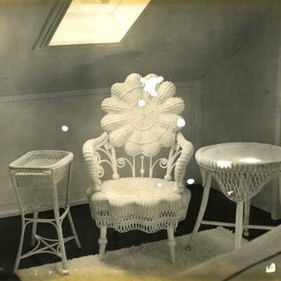 Wicker Chair and Table