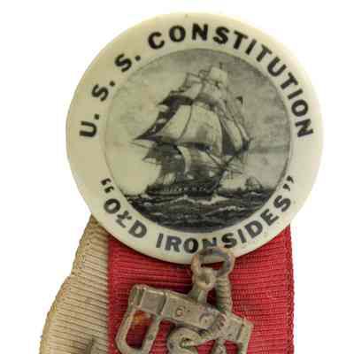 USS CONSTITUTION Pin and Ribbon