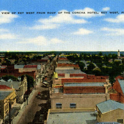 View of Key West from Roof of the Concha Hotel, Key West, Fla.