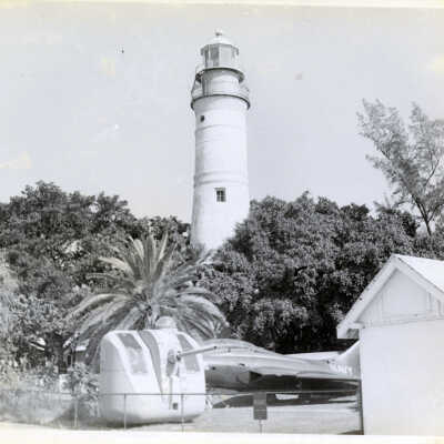 Blue Angels Jet at Key West Lighthouse