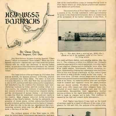 The Ordnance Sergeant Vol. 2 No. 1: © Key West Art & Historical Society