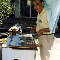 Mario Sanchez in his Studio Under the Trees