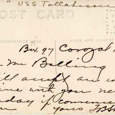 USS TALLAHASSEE (BM-9): © Key West Art & Historical Society