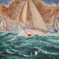 Sailboats at Sea