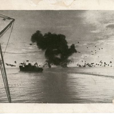 U.S. Navy Ships with Black Smoke