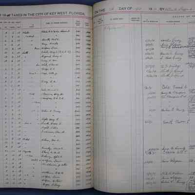 City of Key West Tax Sale Record: © Key West Art & Historical Society