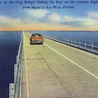 One of the Long Bridges Linking the Keys on the Overseas Highway from Miami to Key West, Florida