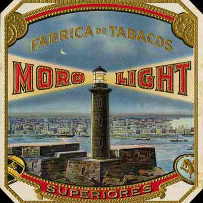 Moro Light Cigar Label