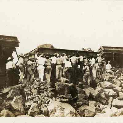 Unloading Cars of Stone