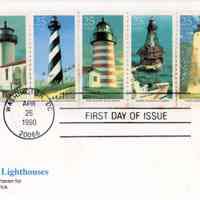 First Day of Issue Lighthouse Stamps