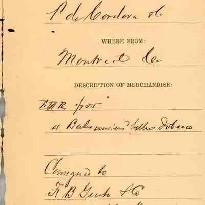 Customs Import Receipt: © Key West Art & Historical Society