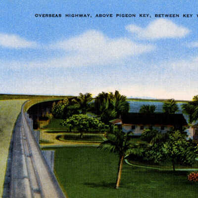 Overseas Highway, Above Pigeon Key, Between Key West and Miami, Fla.