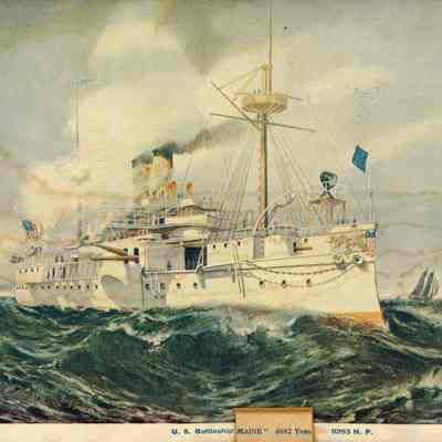 U.S. Battleship "MAINE" 6682 Tons 9293 H.P.