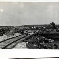 First Locomotive Landing at Surprise Lake