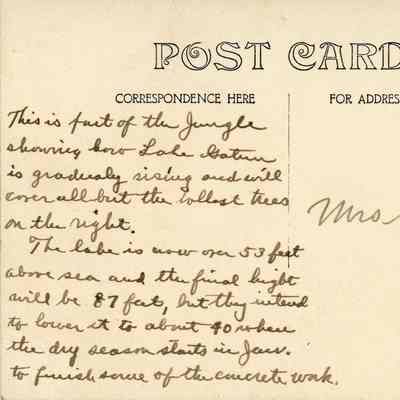 The Rising Water Levels of Gatun Lake: © Key West Art & Historical Society