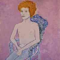 Young Fairy in a Wicker Chair