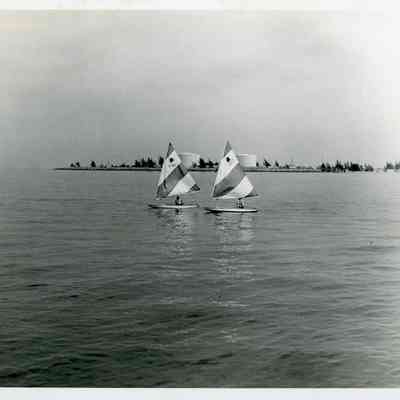 Sailboats Near Tank Island