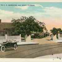 Entrance to the U.S. Barracks in Key West, Florida