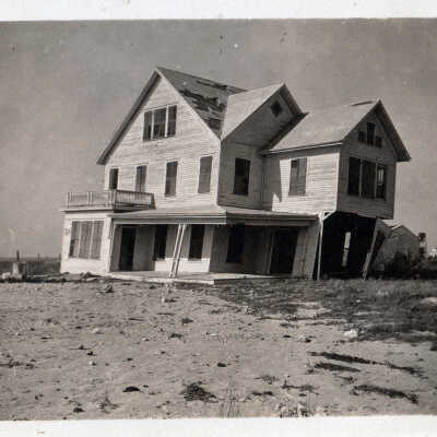 Hurricane Damaged House