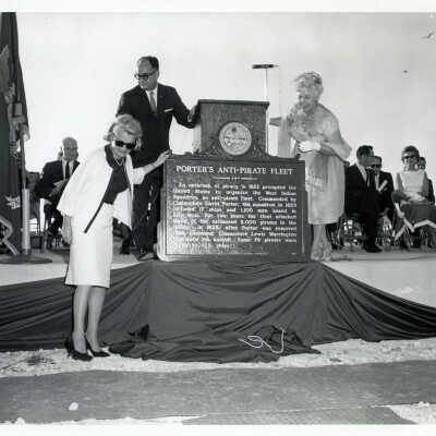 Porter's Anti-Pirate Fleet Plaque Dedication at Mallory Square