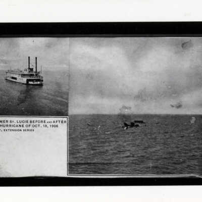 Steamer St. Lucie Before and After the Hurricane