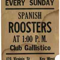 Cockfighting Poster
