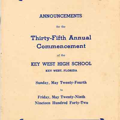 Thirty-Fifth Annual Commencement Program