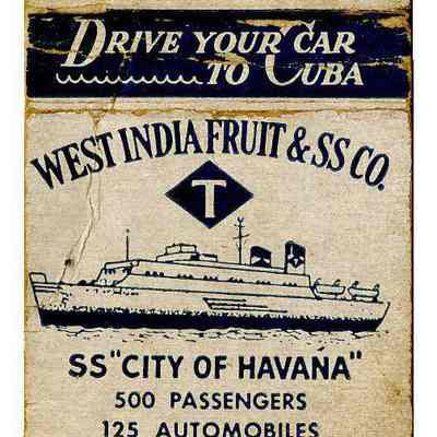West India Fruit & Steamship Company Matchbook