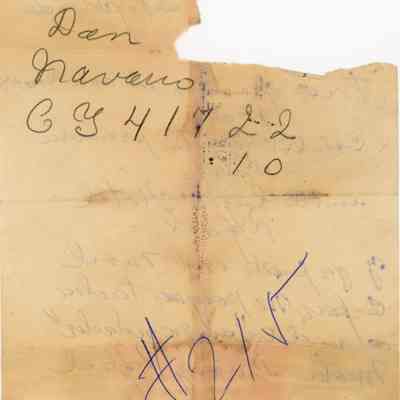 Handwritten Note from Wilfrida: © Key West Art & Historical Society