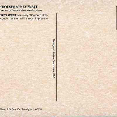 Uniquely Key West: © Key West Art & Historical Society