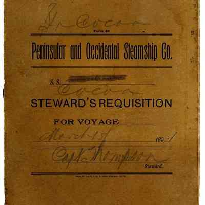 Steward's Recquisition from SS COCOA