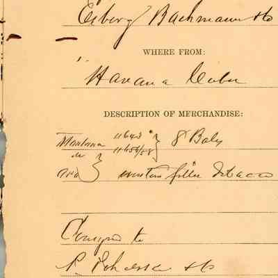 Customs Import Receipt: © Key West Art & Historical Society