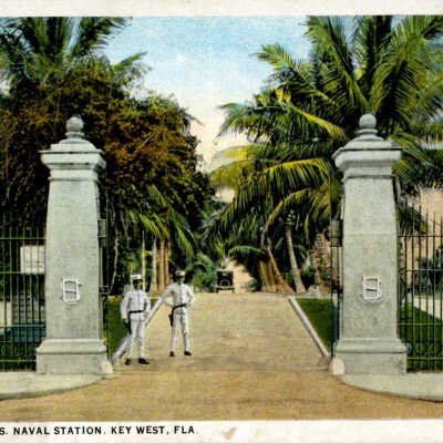 Entrance to U.S. Naval Station, Key West, Fla.