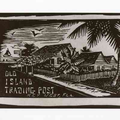 Postcard of the Old Island Trading Post
