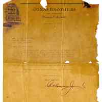 Letter from Jonas Brothers to Ernest Hemingway