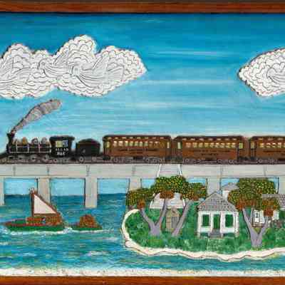 'The Train That Went To Sea' Cayo Paloma (Pigeon Key)