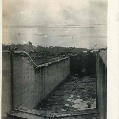 Panama Canal Construction at Gatun Locks