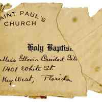 Holy Baptism Book Envelope