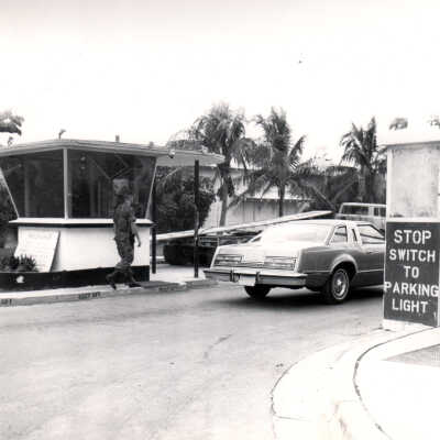 Vehicle Entering Naval Station Key West