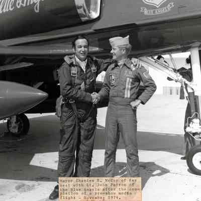 Key West Mayor Charles E. McCoy and the Blue Angels