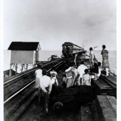 President Calvin Coolidge on the Florida East Coast Railway Train