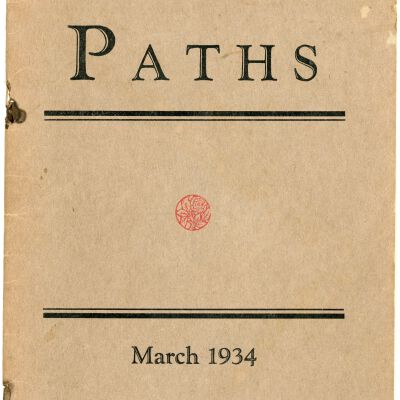 Paths, March 1934