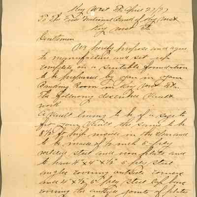 Bank Vault Proposal Letter