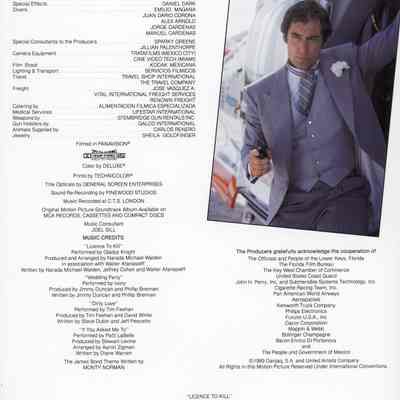 'Licence to Kill' Production Program: © Key West Art & Historical Society