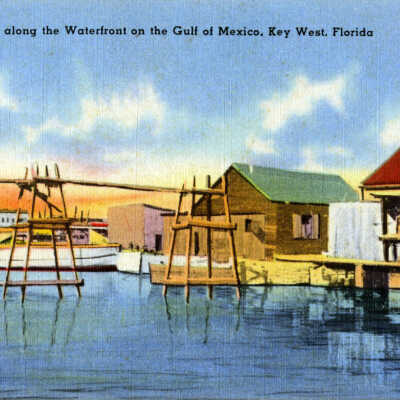 Peaceful Spot Along the Waterfront on the Gulf of Mexico, Key West, Florida