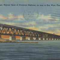          Bahia Honda Bridge, Highest Span of Overseas Highway on Way to Key West, Florida; © Key West Art & Historical Society
   