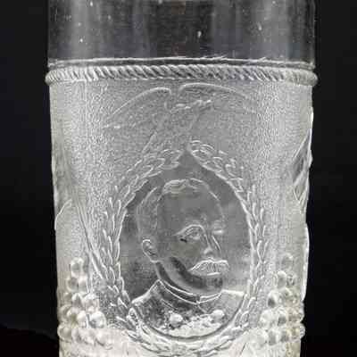 Spanish-American War Commemorative Glass Tumbler