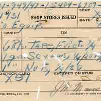 Shop Stores Issued Receipt